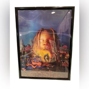 Travis Scott Astroworld Holographic Lenticular Poster 18” x 24” Authentic